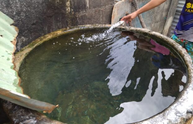 EN LOS LAURELES SE RESTAURÓ EL SERVICIO DE AGUA POTABLE