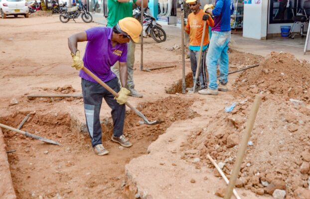 INSPECCIONAMOS EJECUCIÓN DE OBRAS DEL ALCANTARILLADO DE SAN MARCOS