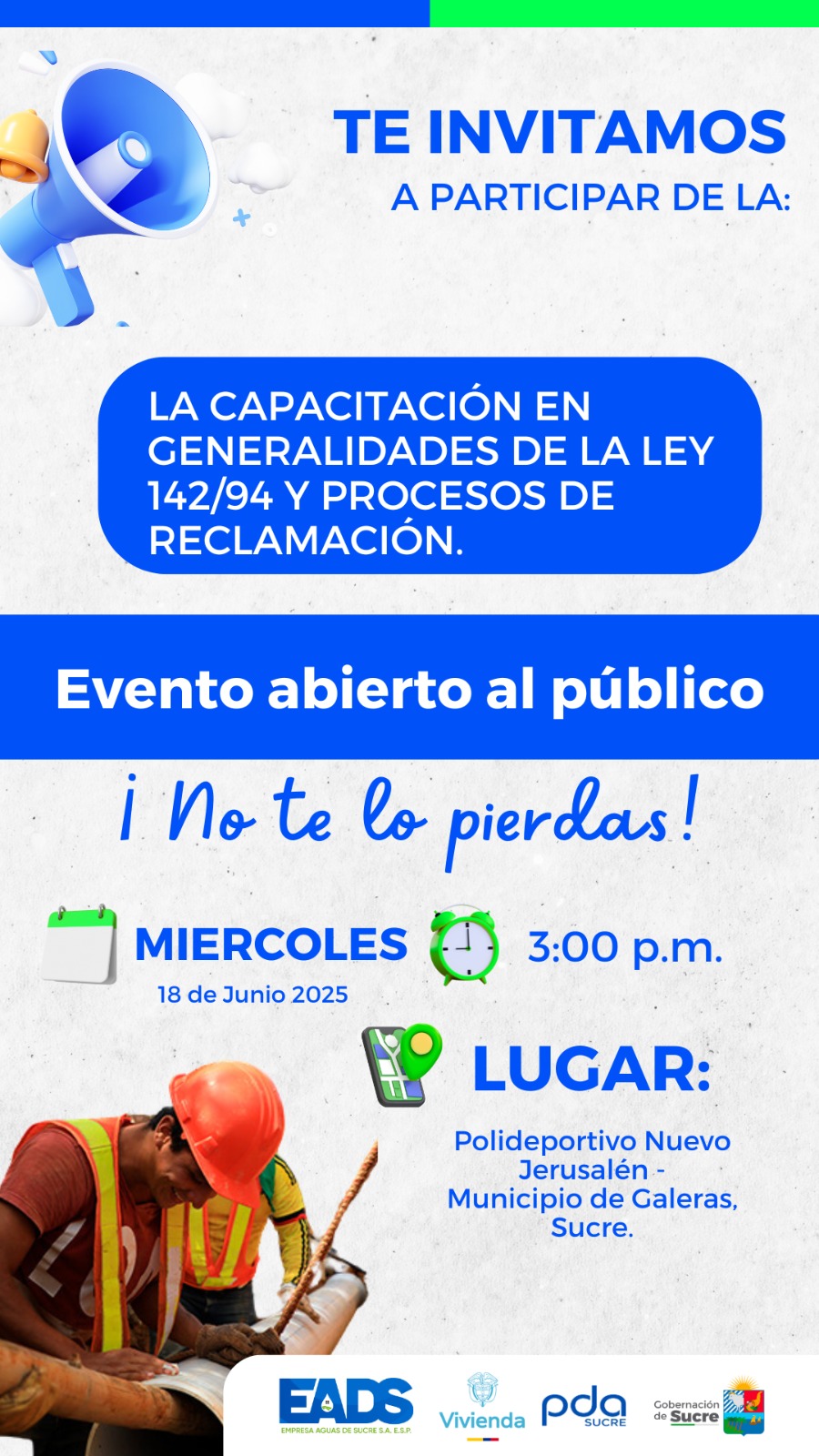 Invitación Capacitación Galeras